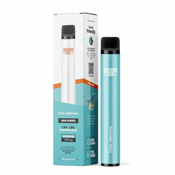 Orange County vape pen MENTHOL ICE disposable 500mg