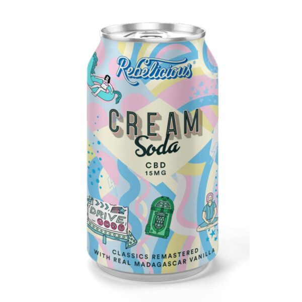 Rebelicious CBD infused Cream Soda 15mg