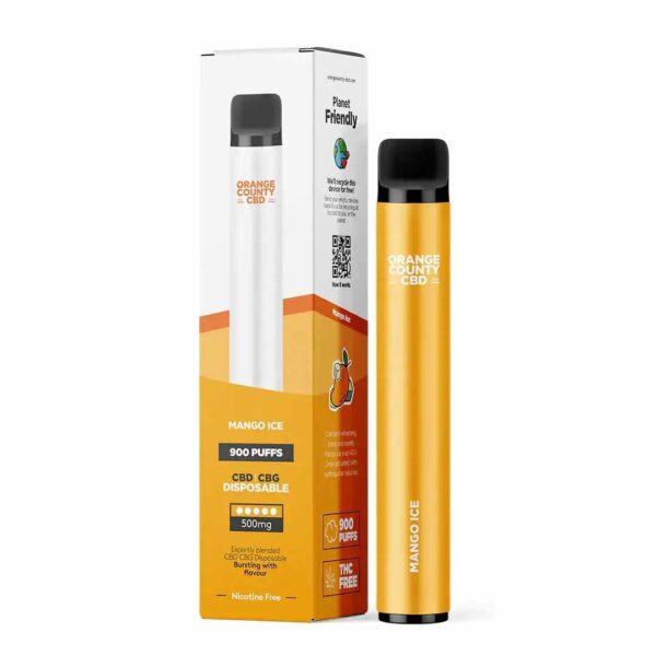 Orange County vape pen MANGO ICE disposable 500mg