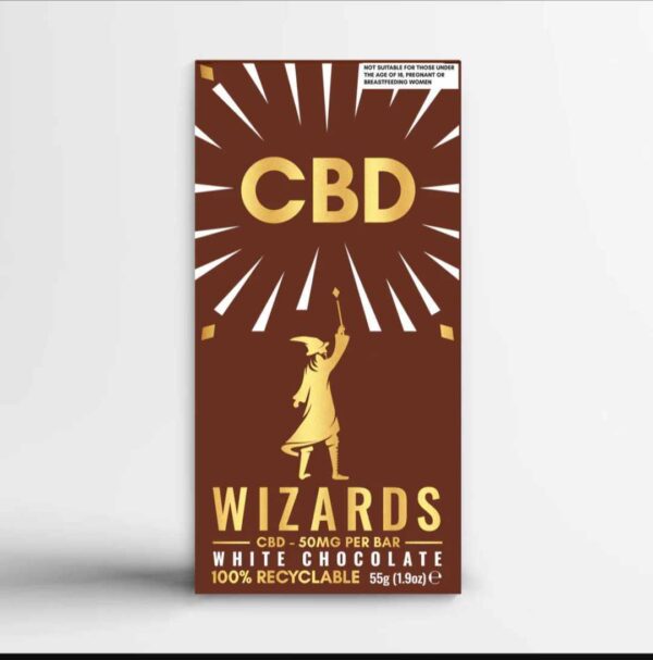 Wizards CBD White Chocolate 50mg