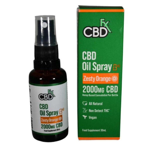 CBDFX Oral spray Zesty Orange 2000mg